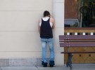 Girl with cell phone, Tigard, Oregon