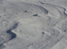 wind sculpted snow