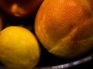 Light reflections on citrus