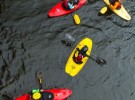 Kayaks in River