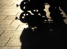Shadow of wheels