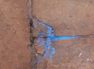 Paint on pavement