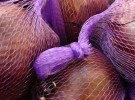 Onions wrapped in purple